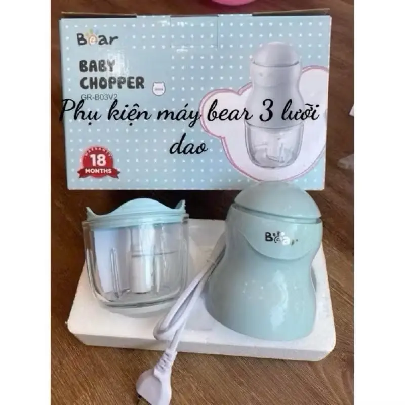 Cối thuỷ tinh,lưỡi dao máy xay bear 3 lưỡi