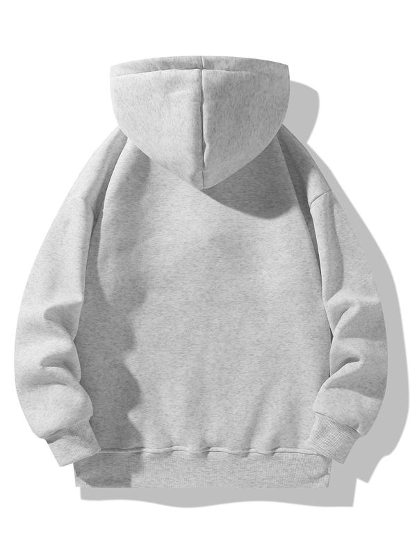 Men's Regular Fit Solid Half Zip Hoodie, Autumn Jumper Casual Long Sleeve Zipper Pullover for Fall & Winter, Going Out Tops, Fashion Men's Clothes for Daily Wear 5