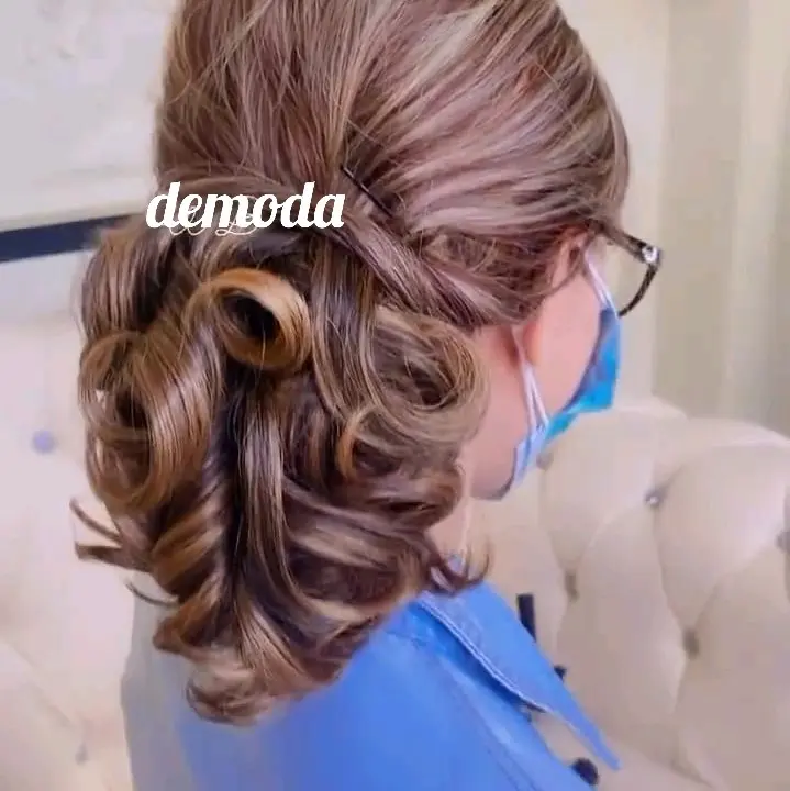 sanggul messy premium / sanggul modifikasi premium / hairdo simpel / hairdo di rumah aja / sanggul modern / sanggul pesta 1