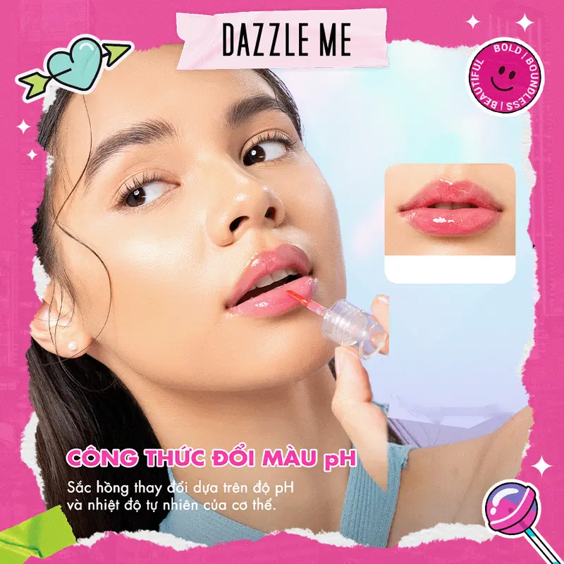 DAZZLE ME Serum Dưỡng Môi Lip Serum 24/7 Dưỡng Ẩm, Làm Mềm Môi Wonderfullip Serum 2.5g Son Nữ Women 4
