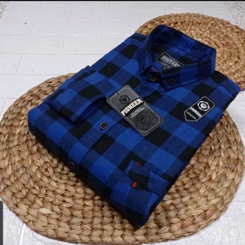 KEMEJA FLANEL LENGAN PANJANG PRIA WANITA UNISEX FLANNEL IMPORT MOTIF KOTAK KOTAK TERLARIS 2025 5