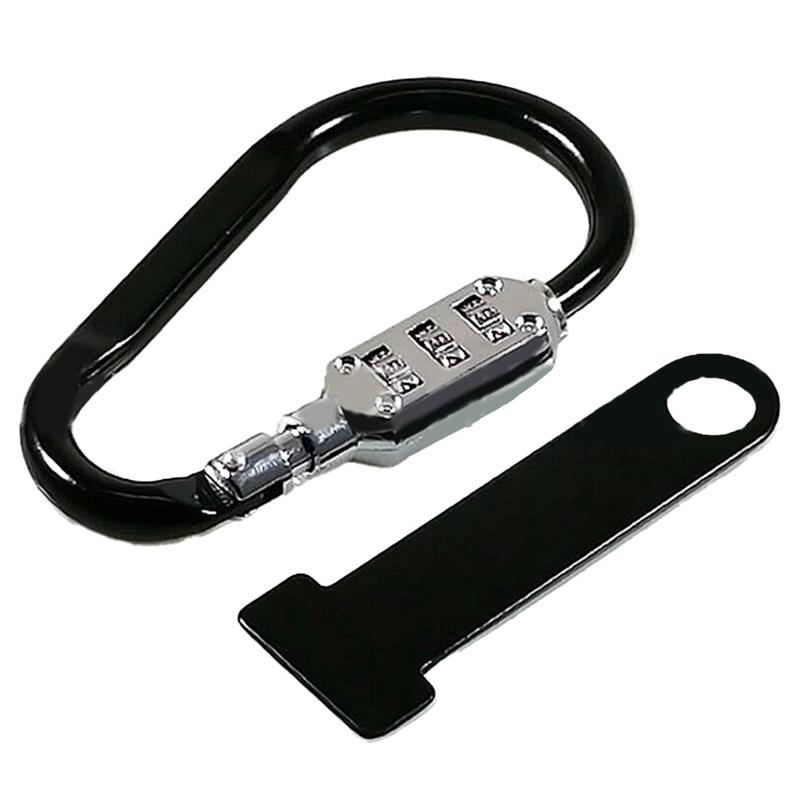 【High-Performance】Motorcycle Helmet Lock Scooter Anti-theft Open Face Helmet Lock Fastener + T-Bar 2