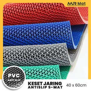 MR MAT Keset Lantai Kamar Mandi Anti Slip 40x60 cm Keset PVC Anti Licin Keset Jaring Karet