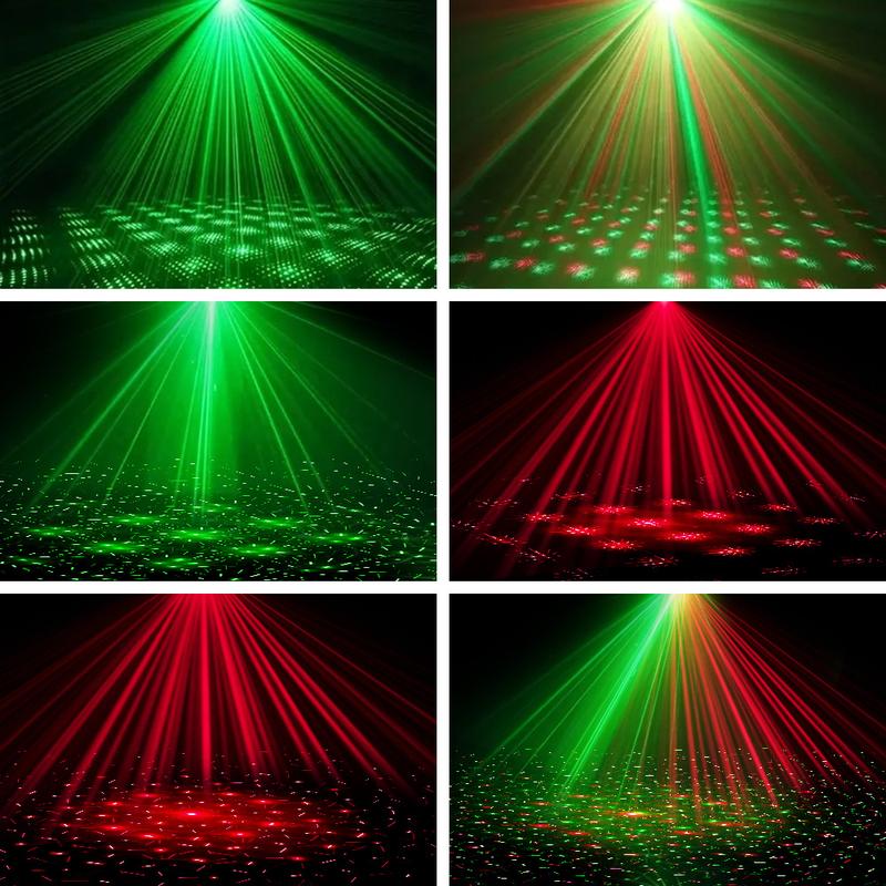 Product Introduction of Lampu Laser Kawalan Suara, dengan Kesan Bintang Penuh, Lampu Suasana Bar, Diskaun, Lampu Tayangan Laser lampu  disco ikut musik Hijau Hiasan Lighting led  laser 31