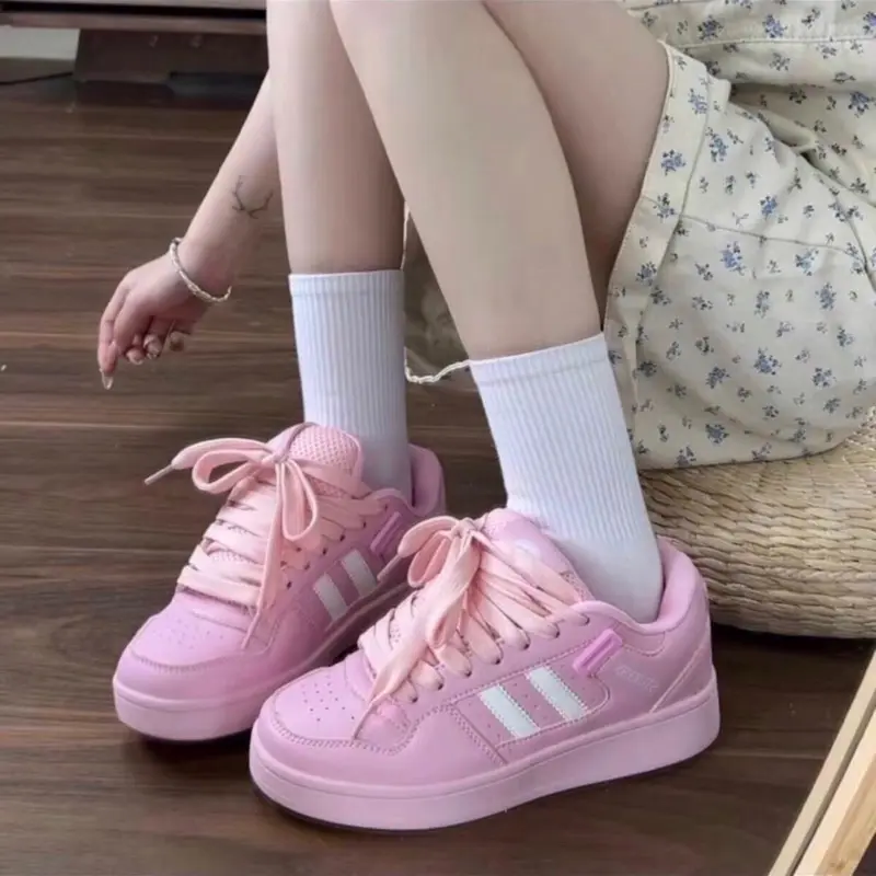 Giày thể thao nữ màu hồng bi siêu xinh,sneaker luôn vui tươi full box size 36-40 6