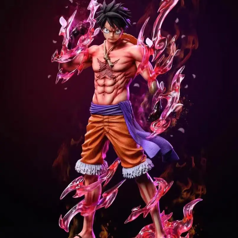 Mô hình Luffy Sakura Haki hoa anh đào figure Monkey D Luffy haki one piece dáng đứng hàng F1 TH Studio ngầu 24cm