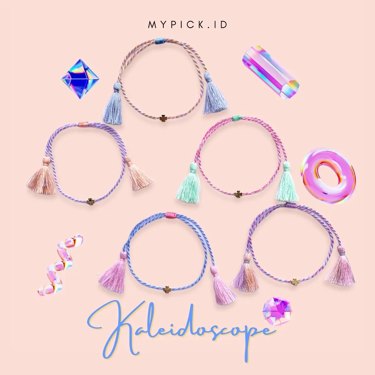 KALEIDOSCOPE BRACELET FRIENDSHIP COUPLE GELANG PERSAHABATAN