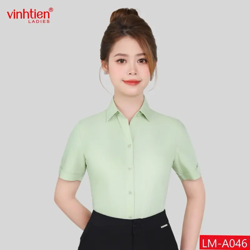 Áo SMNT Vĩnh Tiến Ladies ,GTB 295 , Vải Trơn Chất Liệu Modal 0