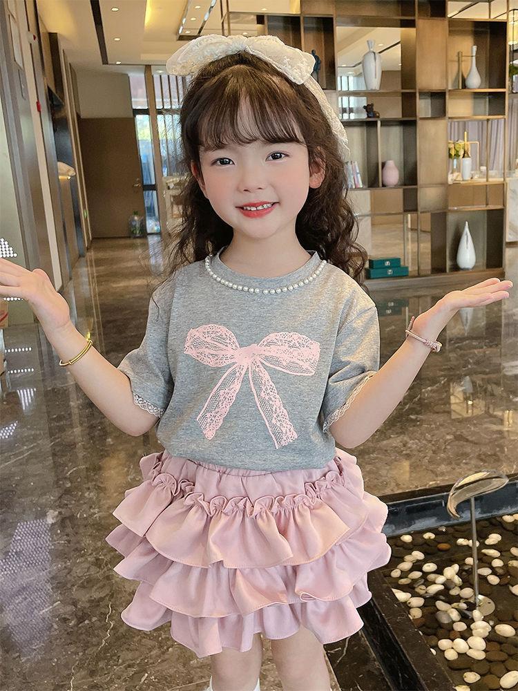 Product Introduction of 2024 Váy ngắn cho bé gái Mùa hè mới thời trang cho trẻ em Công chúa Pettiskirt Cô gái nhỏ Váy thanh lịch ngọt ngào Váy bánh mới 8