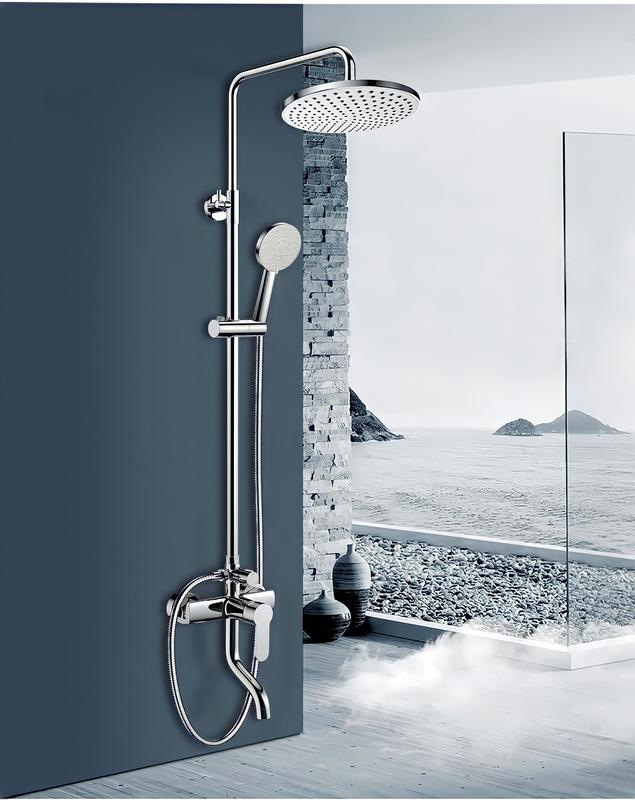 FITMOS Sen cây tắm đứng bằng Đồng mạ crom SC10 dùng trong phòng tắm có chức năng tắm, rửa và gội đầu .