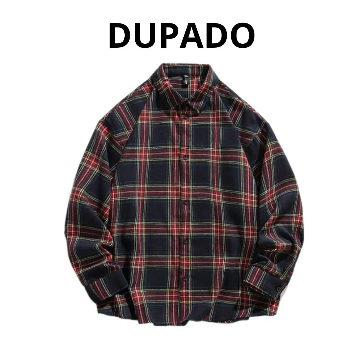 Áo Sơ Mi Flannel Kẻ Caro Dài Tay Nam Nữ DUPADO Chất Liệu Dạ Cotton Có Cổ Bẻ Màu Tím Kẻ Sọc - Menswear Shirts Áo Flannel