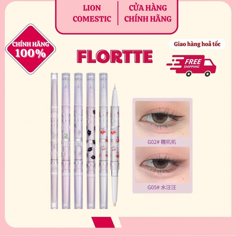 ￼[FLORTTE] Bút Kẻ Bọng Mắt 2 Đầu Flortte Nice To Meet Chu