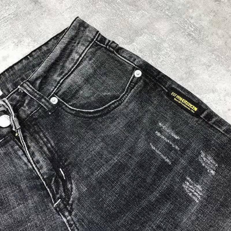 Product Introduction of Quần Jean Thêu Cho Nam, Bộ Sưu Tập Thu Đông 2021, Thời Trang Phong Cách Hàn Quốc, Quần Mỏng Dáng Ôm, Co Giãn, In Hình, Quần Thường Ngày 15