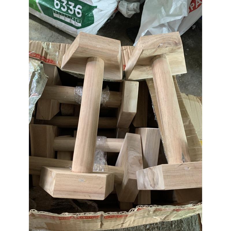 PARALLETTES GỖ THÔNG - Dụng cụ chống đẩy, hít đất, chồng chuối, tập Gym, Calisthenics, Street Workout Xà Đơn