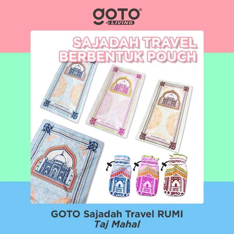 goto sajadah travel pouch kekinian anti ribet hampers kado 1