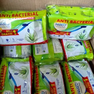 PASEO cleansing wipes anti bacterial (2pacx25sheet) BELI 1 GRATIS 1/Tisu basah antibacterial