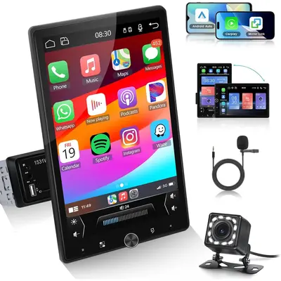 thumbnail image 2 of Android 13 Double Din Car Stereo For Nissan Frontier/Xterra 2009-2012 | 9" Touchscreen, Wireless CarPlay/Android Auto, Backup Camera 2 of 12