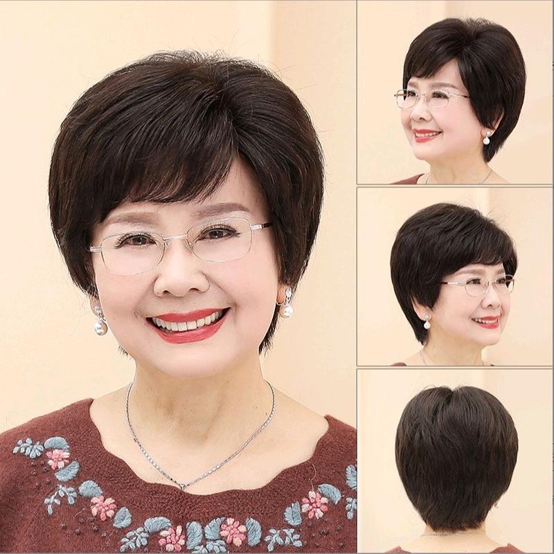 tóc giả nguyên đầu tém trung niên