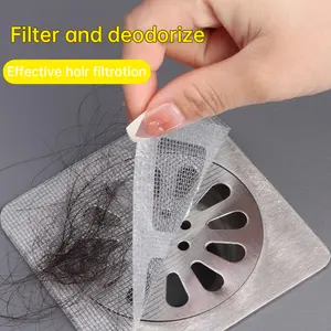 【Apligod】Saringan Pembuangan Saluran Air Anti Mampet Stiker Kawat Penambal Lubang Nyamuk /Penutup Lubang Stiker Filter Kamar Mandi /Stiker Penutup Lubang Nyamuk Hair Catcher Jaring /Tempelan Jaring Kawat Nyamuk