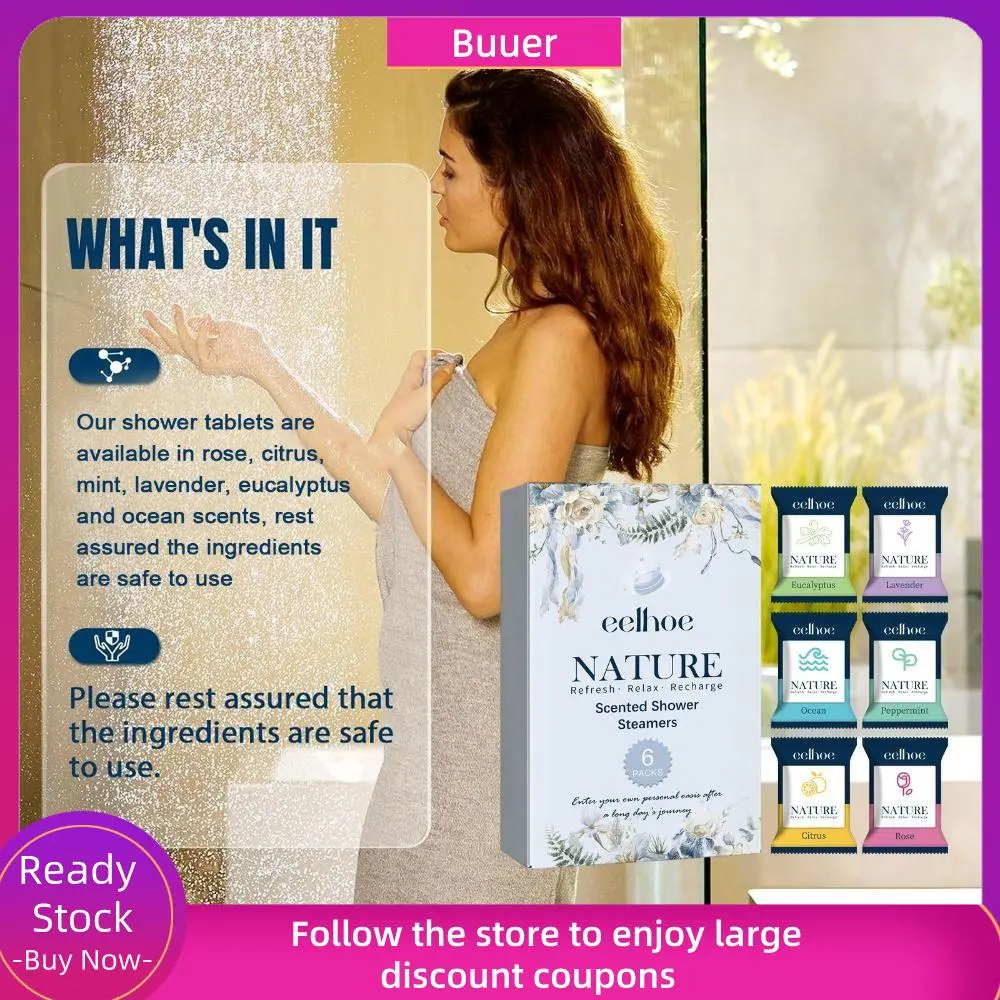 Accessories Self Care Relaxation Swear Shower Steamers Gift Set Stress Relief Improve Circulation Shower Steamers Moisturizing Shower Bombs Accessories Lavender Shower Bath Bombs Bathroom