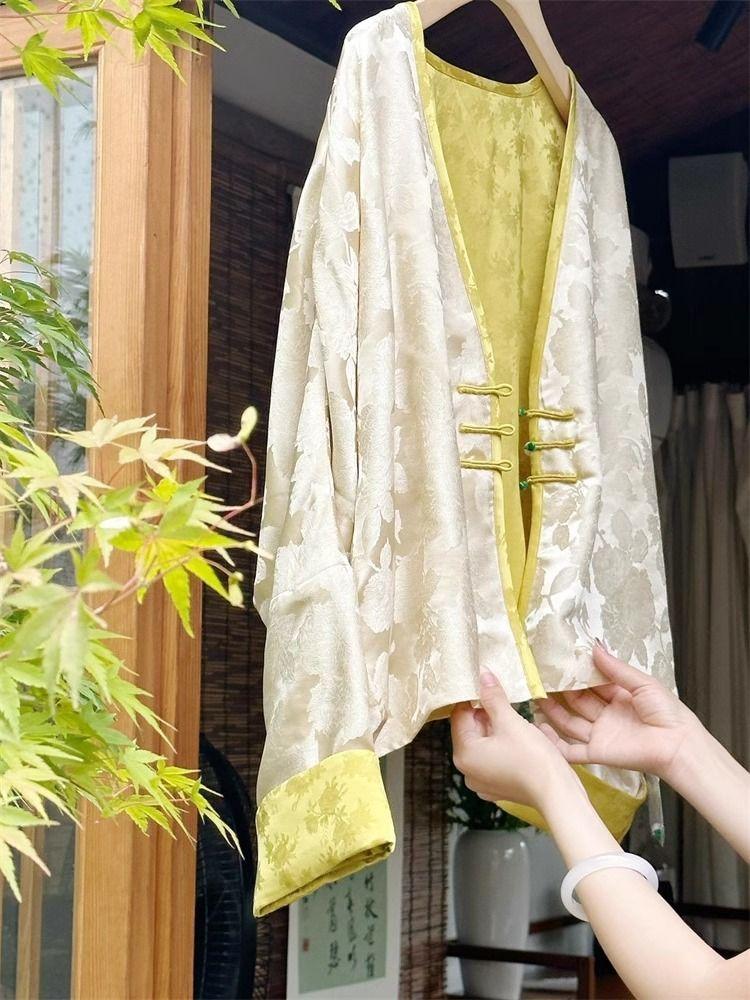 Product Introduction of Pakaian Wanita Gaya Cina, Sut Gaya Kebangsaan, Set Dua Keping, Atasan dan Seluar Pendek, Butang Simpul Cina, Sesuai untuk Muda dan Matang, Musim Panas 2024 Ketibaan Baru 6