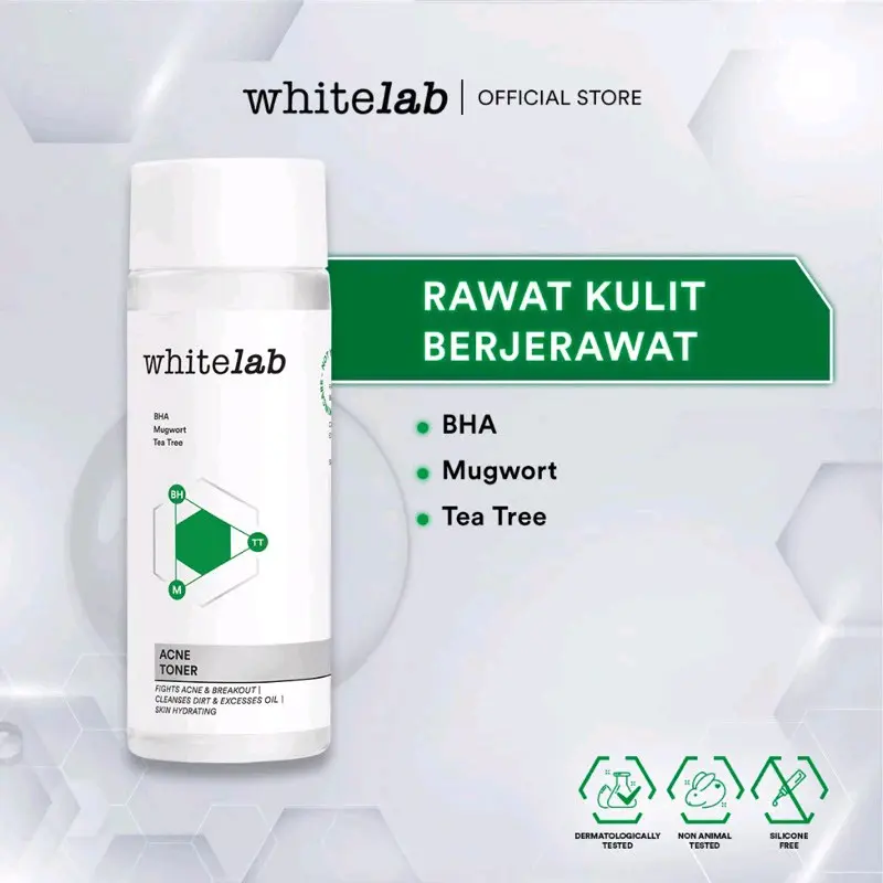 Whitelab Brightening Toner Acne Toner 100ml / Face Toner Pembersih Wajah Kusam 7