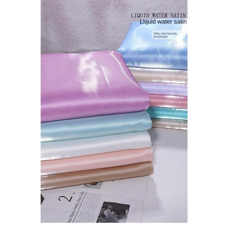 Product Introduction of Luxury Polyester Liquid Water Satin Fabric Thickened Natural Reflective Silk Satin Clothing Fabric Wedding Dress Decorative 27