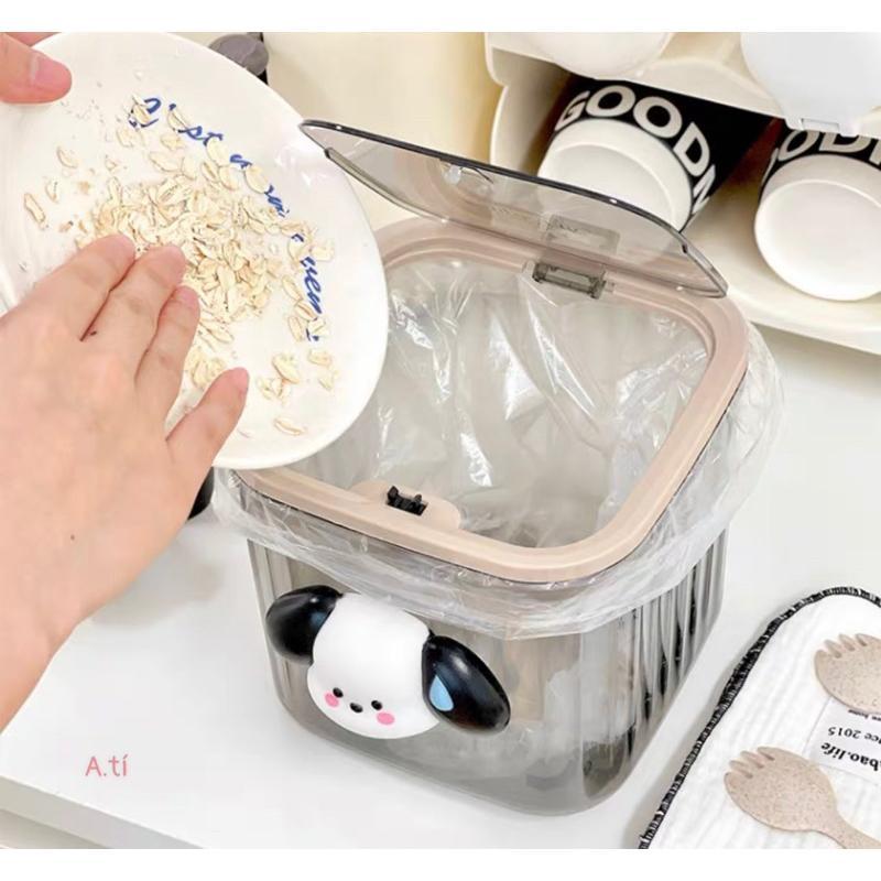 THÙNG RÁC MINI ĐỂ BÀN KÈM PHỤ KIỆN   cute 7