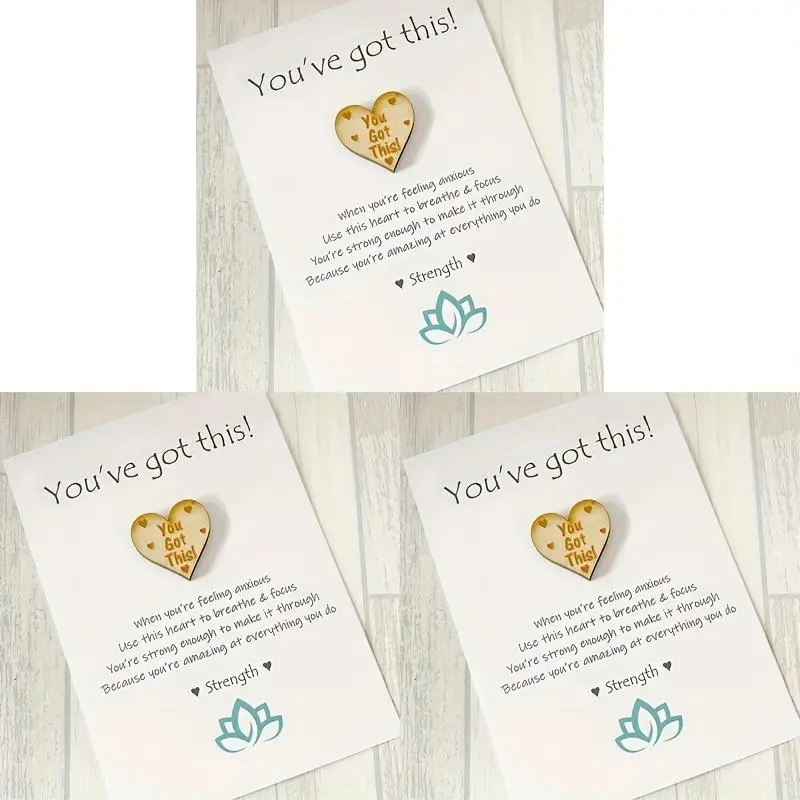 You've Got This Heart Shaped Pocket Hug Token, 1 Count Encouragement Gift for Friend Family, Strength Gift, Teenage Girl Gifts 4
