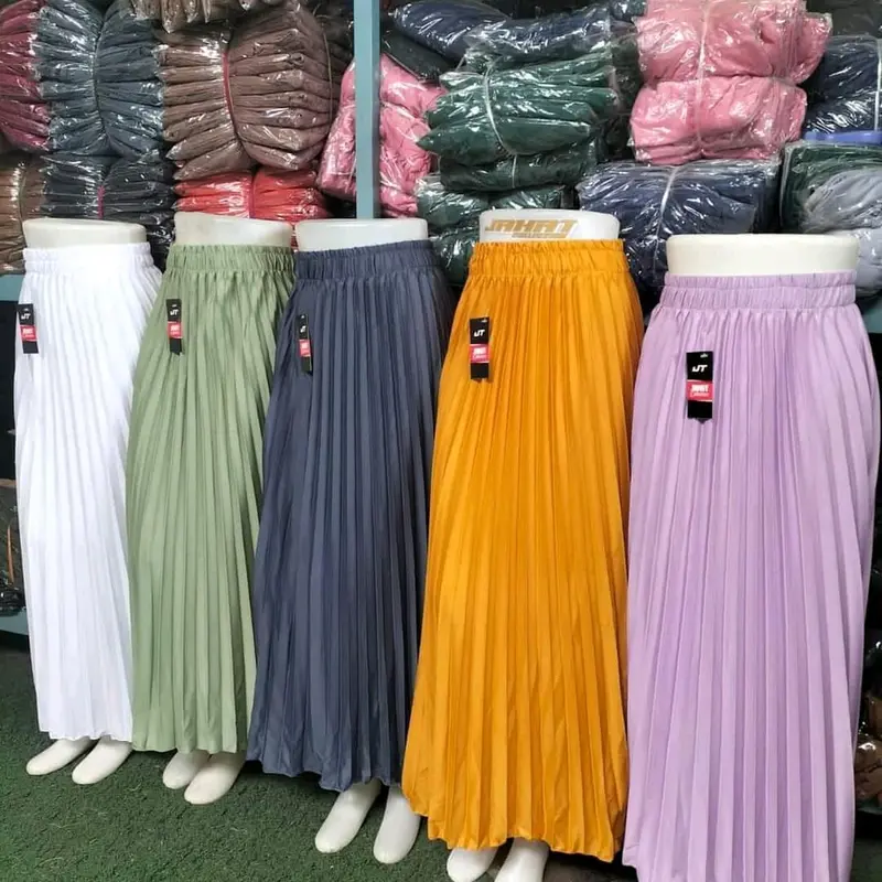 PAKET 4 PCS ROK PLISKET ANAK USIA 6-10 TAHUN Fashion 3