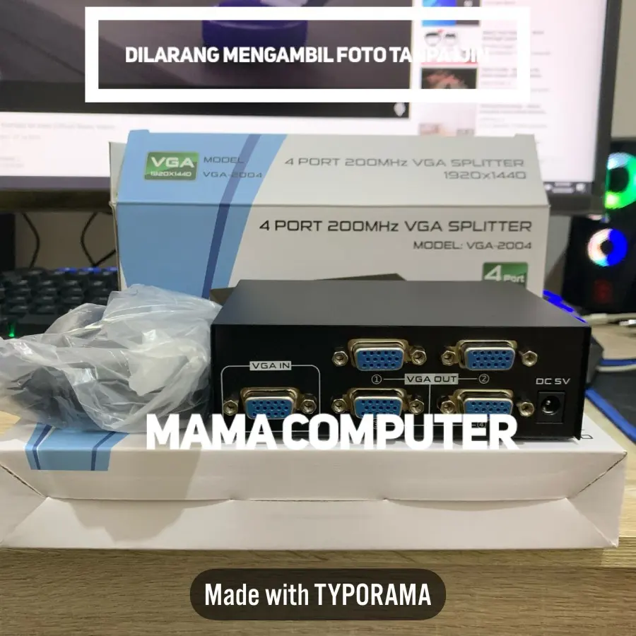 VGA Splitter 1-4 / 4 Port