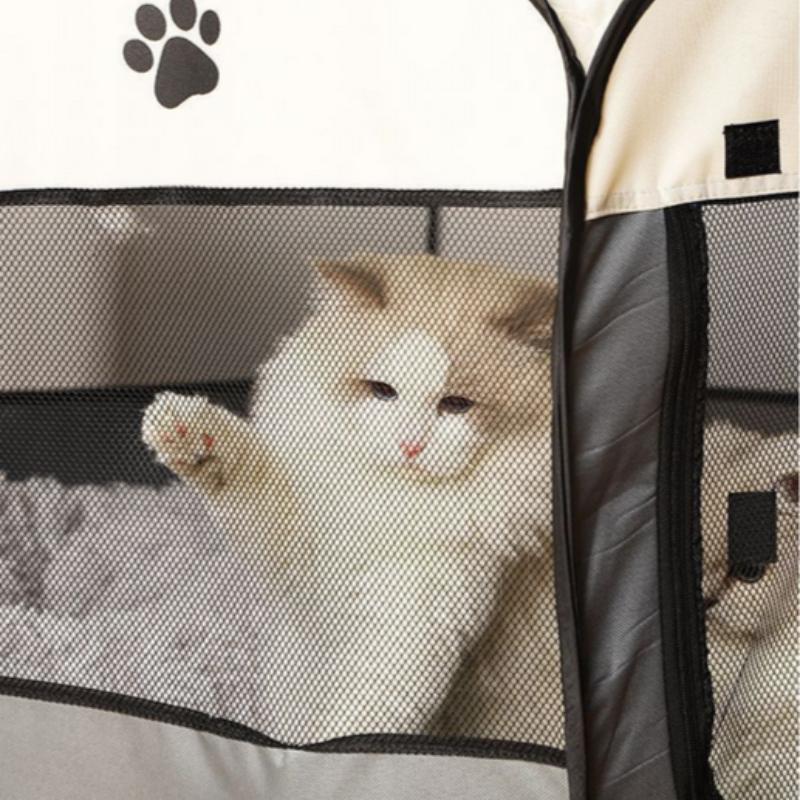 Product Introduction of Foldable Pet Octagon Fence, Breathable Pet Octagon Kennel, Pet Supplies for Indoor Outdoor Use, Dog & Cat Furniture for Dogs & Cats 8