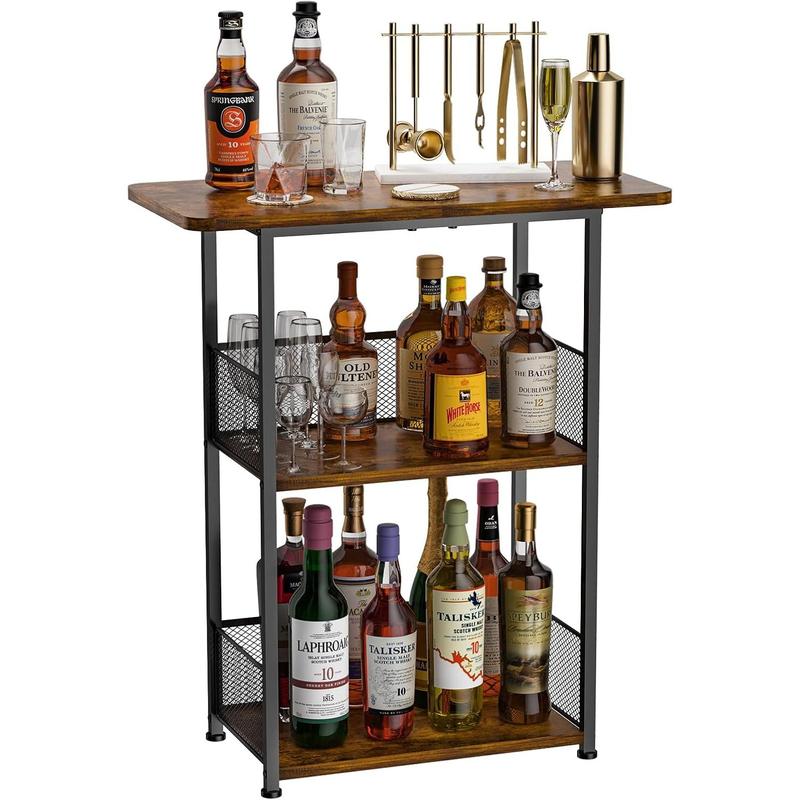 Wisky Rack Design Floor Standing Freestanding Whiskey Rack: 3 Tier Wine Rack Mini ...