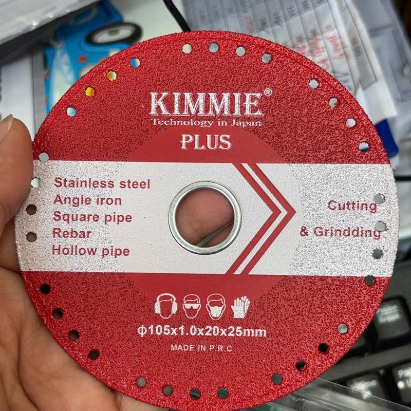 Vua cắt sắt , lưỡi cắt chuyên cắt sắt , nhôm , inox Kimmie đường kính 100mm gắn máy mài cầm tay có vn, CÓ PHIÊN BẢN PLUS VỪA CẮT VỪA MÀI
