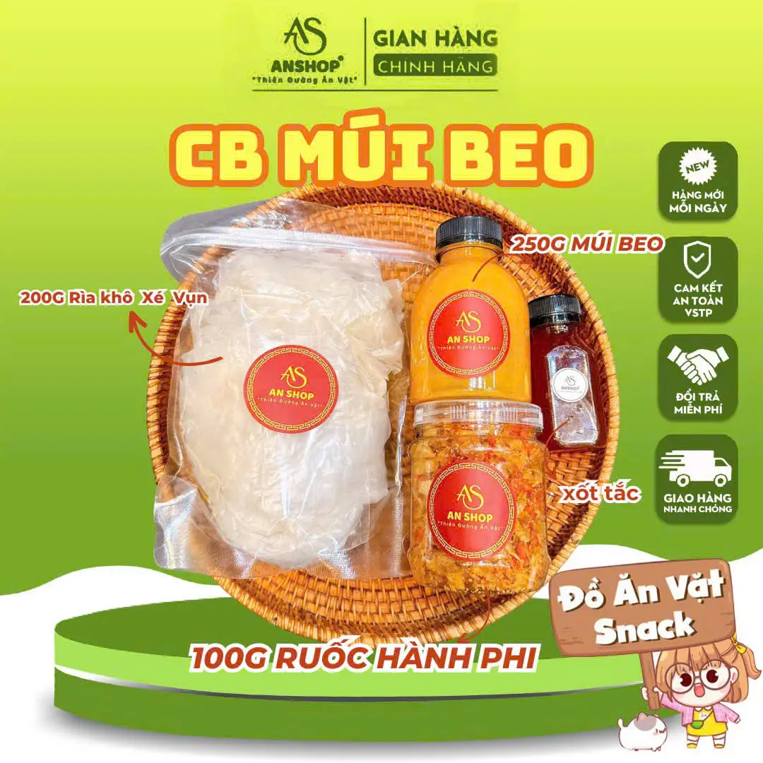 [COMBO MUỐI BEO AN SHOP] BÁNH TRÁNG PHƠI SƯƠNG ĐỒ ĂN VẶT SNACK FOOD 9 vị bánh tráng chấm