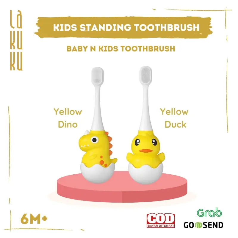 Lakuku - Sikat Gigi Anak Lembut Standing Baby Kids Toothbrush