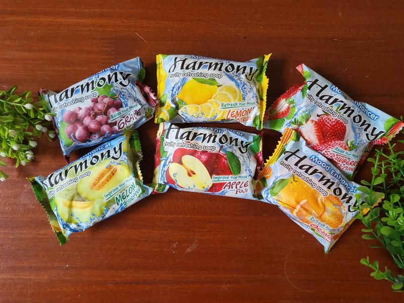 Sabun Mandi Harmony Batang (Jual Eceran) - Aroma Buah Lemon Orange Wanginya  Tubuh  Soap Mencerahkan Tangan Membersihkan 0