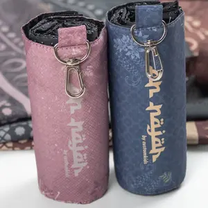 An-Najah Sajadah Travel  Waterproof  Couple Bundling Gulung  Pouch / Genggam Anti Slip Premium untuk Traveling  Muslim  bisa untuk Souvenir Pernikahan Sajadah Travel Umroh  Haji  Hampers Motif Nyaman
