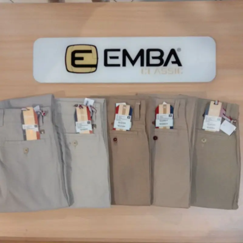 𝐄𝐌𝐁𝐀 Emba Classic Chinos Slim fit  / Celana Chinos Pria /