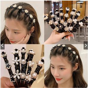 Pressing  and washing face headband, anti slip and broken  clip, new internet famous  clip, bangs, broken  artifact, lazy person braided  clip wednesday hair
