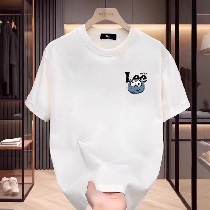 Product Introduction of ANDREAmùa hè 2024 phong cách mới đa năng phong cách Hàn Quốc bên trong màu đen trắng ôm vừa vặn thời trang dáng rộng unisex trang phục cặp đôi in hình sinh viên bên trong áo thun ngắn tay 8