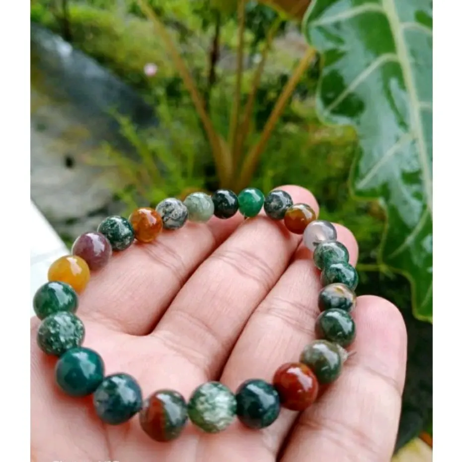 gelang batu lumut suliki original mewah
