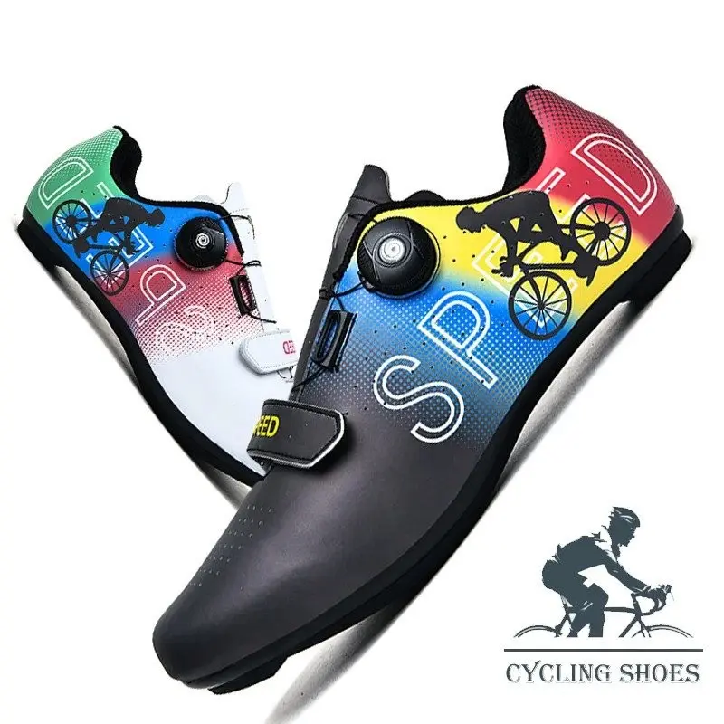 New upgraded version Men's cycling shoes Speed racing shoes Outdoor cycling sneakers Lock shoes Road sole lock shoes size 37-47