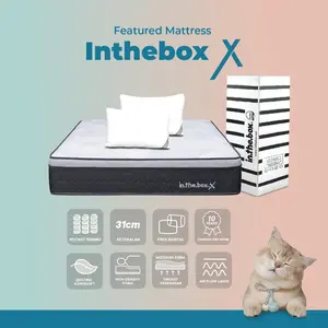 [Free Kasur Lipat] Kasur Spring Bed IN THE BOX X - FREE Bantal & Free Bed To Go busa furniture - 200x200