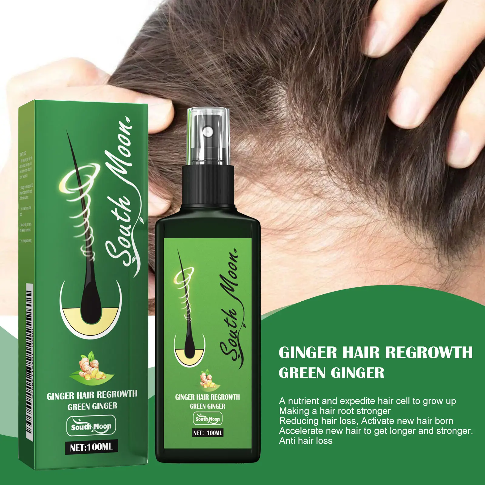 PRODUCT NAME: SOUTH MOON Ginger Hair Regrowth Spray