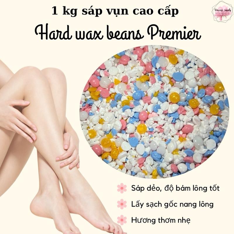 [Che tên sp] 1kg sáp vụn wax lông cao cấp loại 1 mix màu Hard wax beans Premier Waxing Supply Waxing nữ beads kem tẩy Cạo Râu sisap waxlonggiatot kem tẩy sáp wax trong suốt vụn tay long