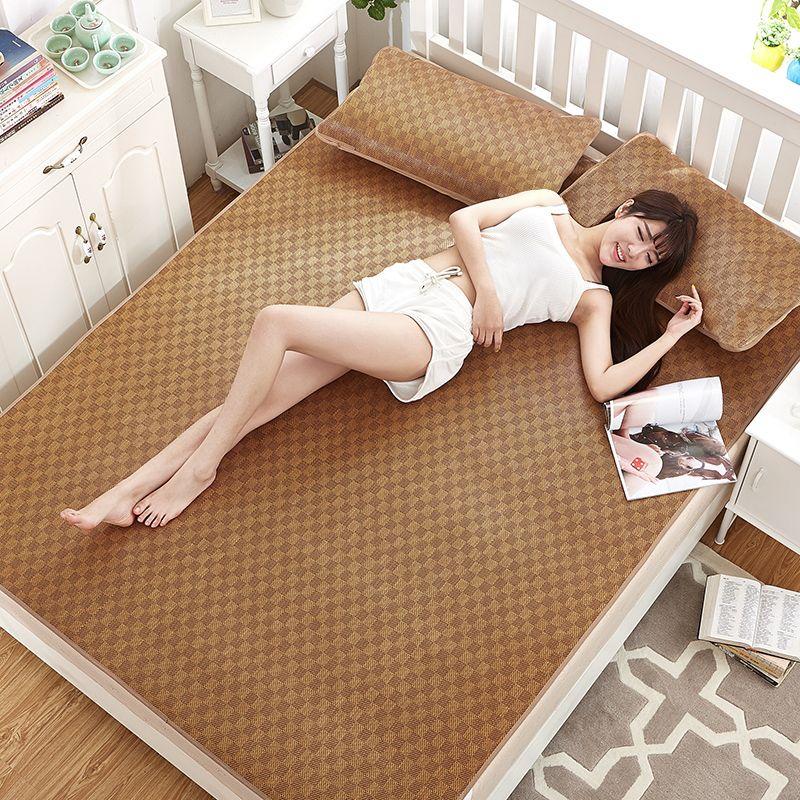 Product Introduction of [30 Days Hot Sale 1690 Pieces] Cooling Mat 1.5m Foldable Rattan Mat 1.8m Double Bed Straw Mat 0.9m Student Single Dormitory Mat 0.45m Mat 0