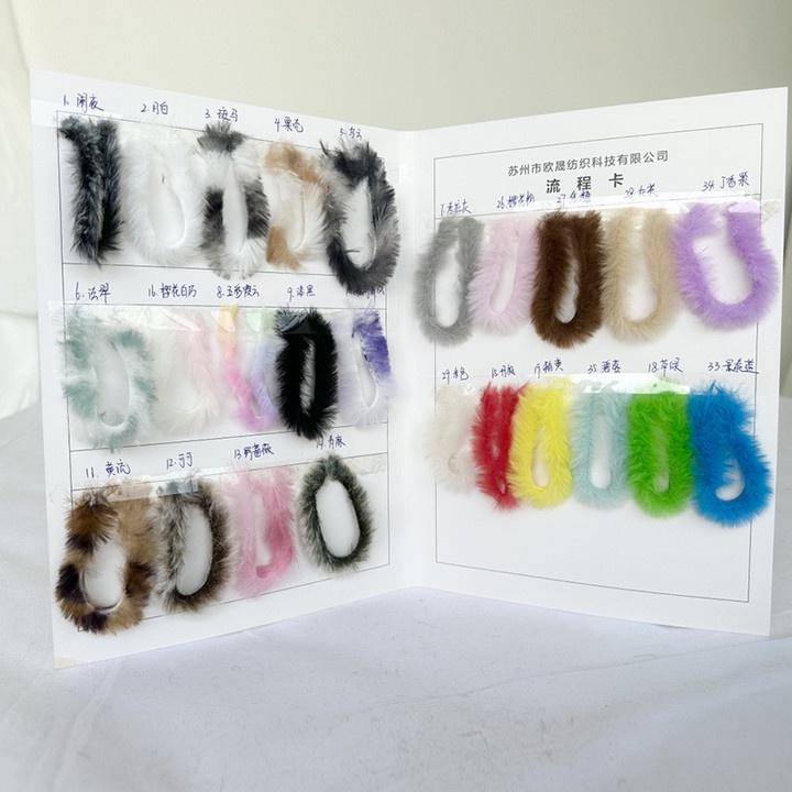 Product Introduction of 50g long knitting wool handmade mink rabbit fur autumn and winter DIY scarf hat leather Thread Needle 12