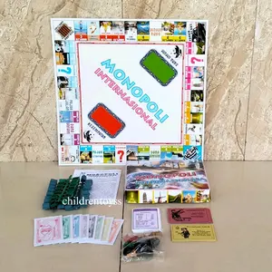 mainan monopoli internasional 2in1, monopoli 4in1, mainan jadul, monopoli 2in1  Games Toys