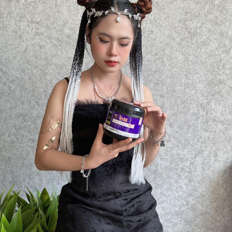 L D LDMAX dòng hấp hũ colagen hấp trên tóc và phục hồi siêu mềm mượt Women Nữ 3